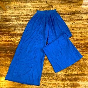 Wild legs high waist electric blue pants